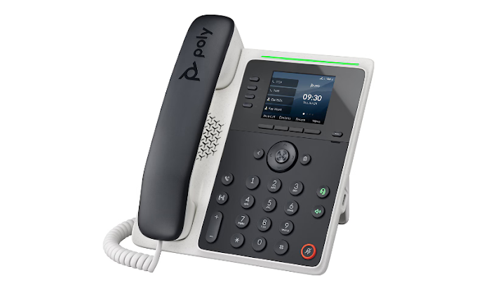 Poly Edge E220 IP Phone and PoE-enabled